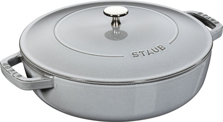 Staub Sauterpande Chistera 28 cm grafitgrå Grå
