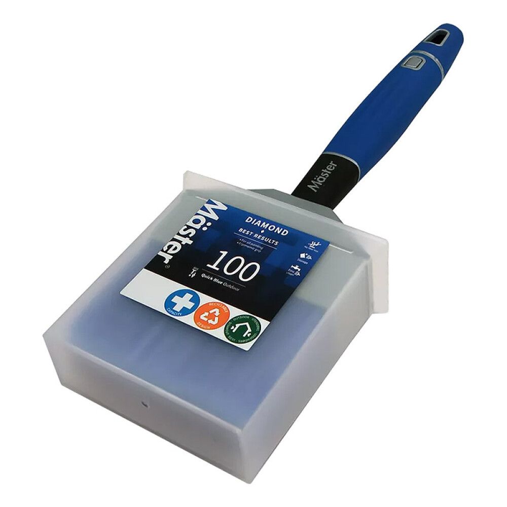 FASADEPENSEL MÄSTER RETT DIAMOND QUICK BLUE 100MM