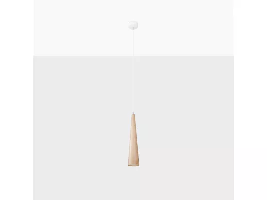Sollux Sula Plafonnier Slim Pendant Bois Naturel