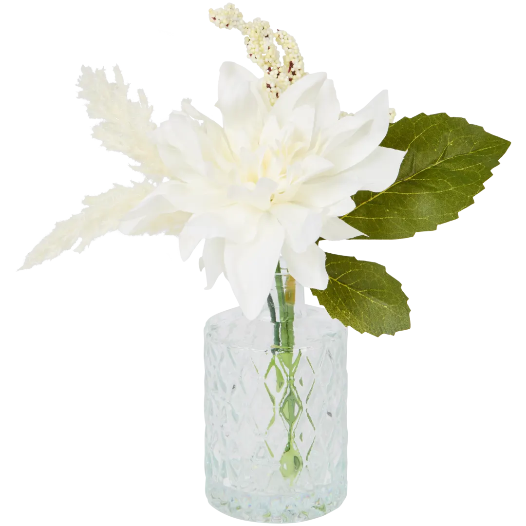 Bouquet synthétique dans vase Willow & Bloom