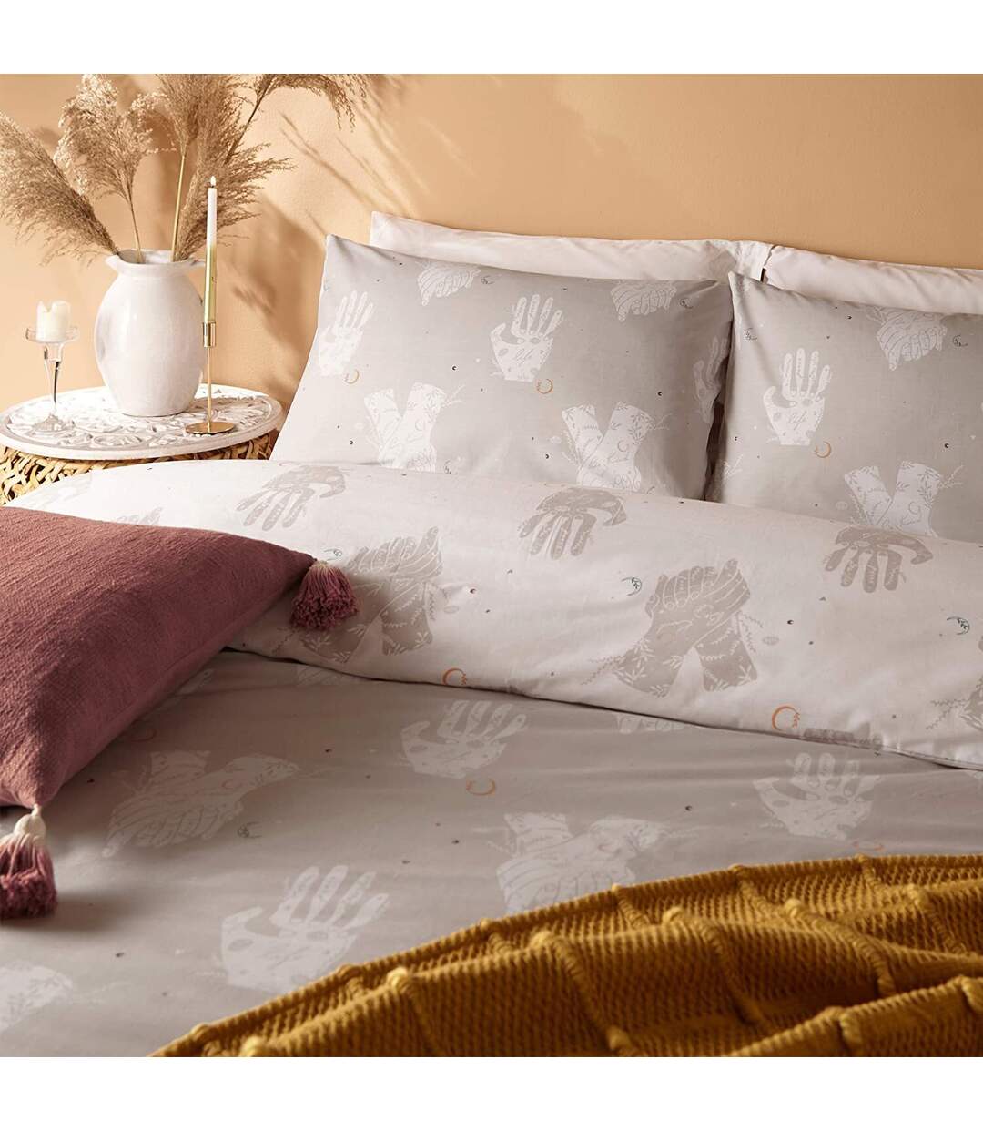 Furn - Parure de lit BE KIND (Gris) - UTRV2087