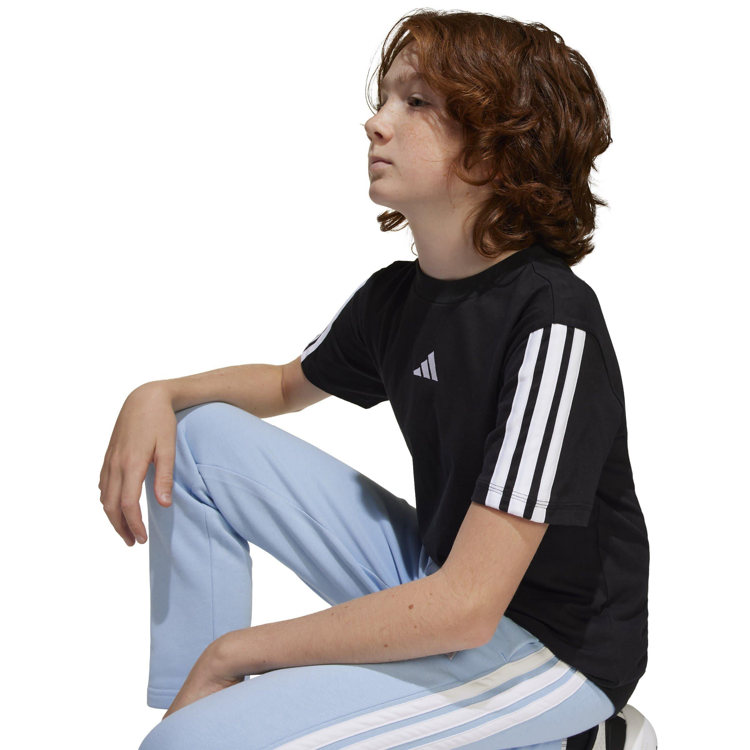 adidas 3 Stripe Essentials T-Shirt Junior