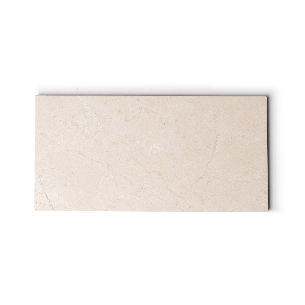 Marmer dienblad rechthoek M beige 15x30cm