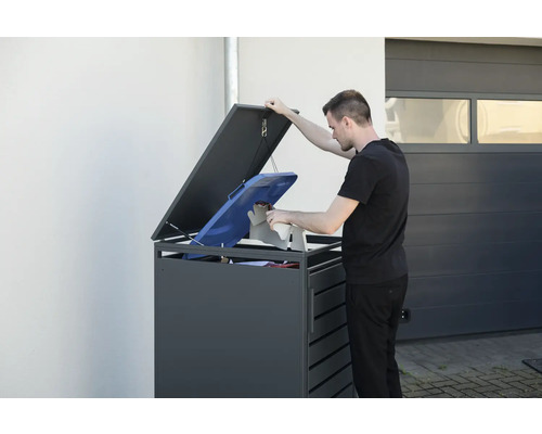 WESTMANN Kubus opbergbox, 80 x 68 x 116 cm, antraciet