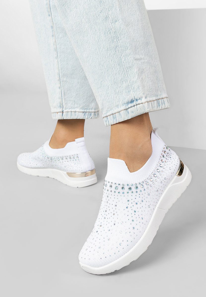 Baskets pour femme blancs Marcie