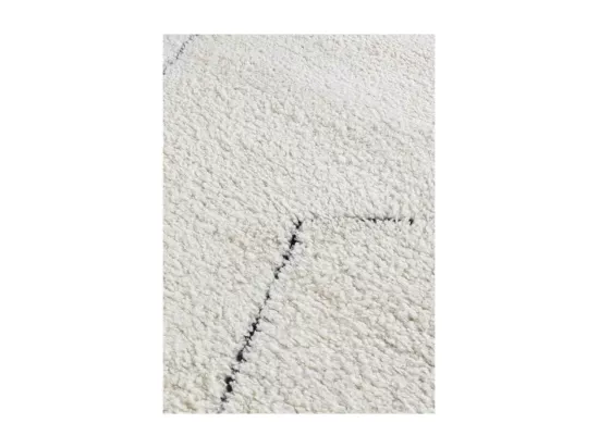 Tapis berbère shaggy - MARRAKECH 361 Noir 160*160