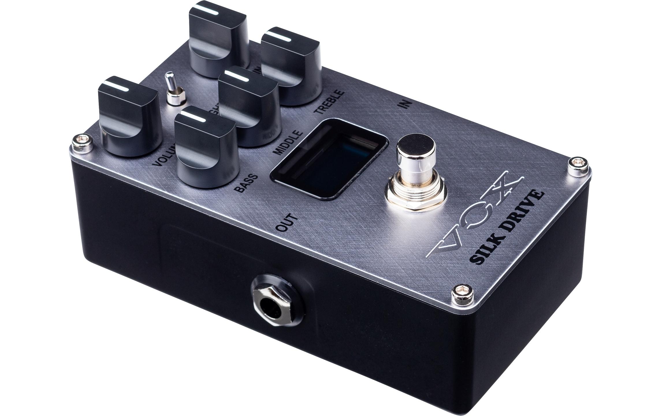 Pedal Silk Drive<br>Nachahmung von Klangeigenschaften eines legendären Boutique-Verstärkers