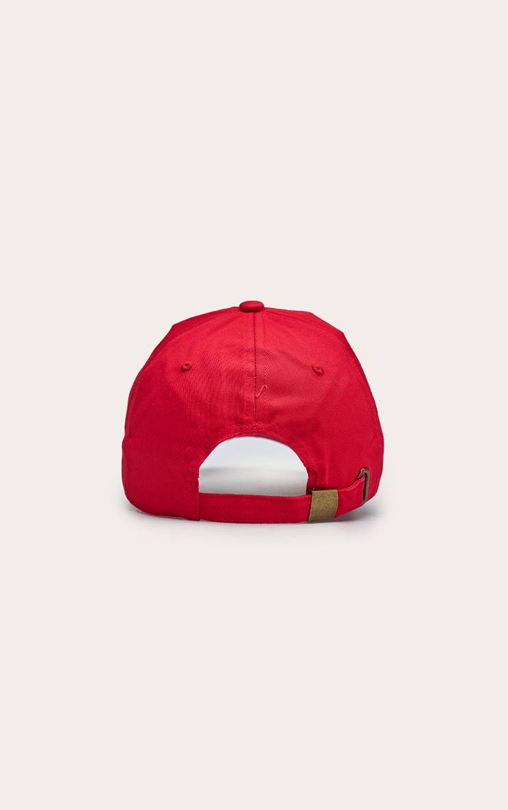 Rouge Casquette Brodée Studio Paris