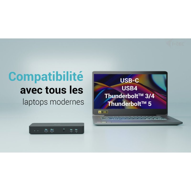 i-tec USB-C Intelligent Triple Display Docking Station + Power Delivery 100W