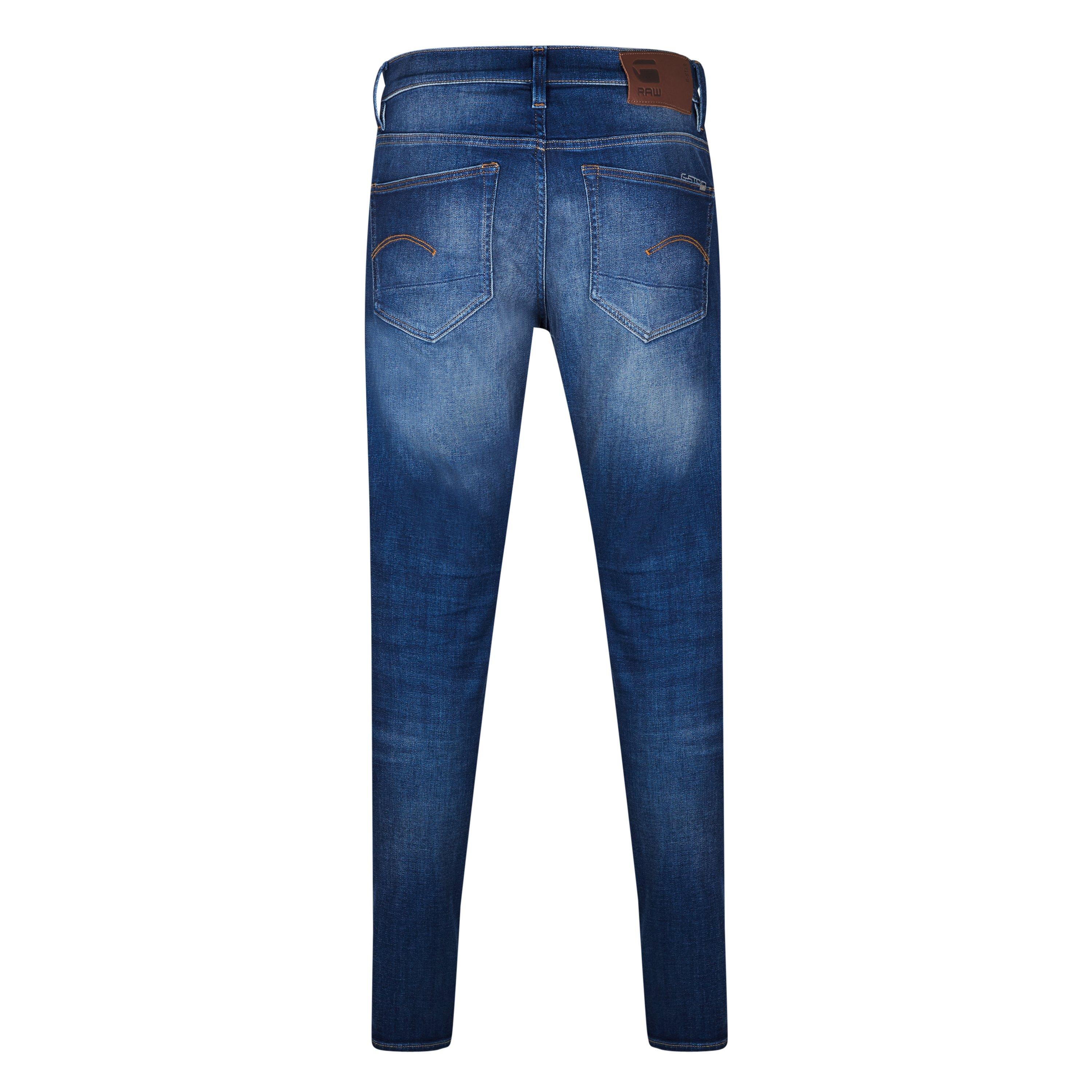 G Star Extra Slim Fit Jeans in Blue Black Stretch Denim