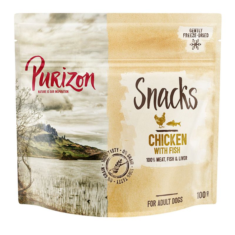 Lot Friandises Purizon sans céréales 3 x 100 g