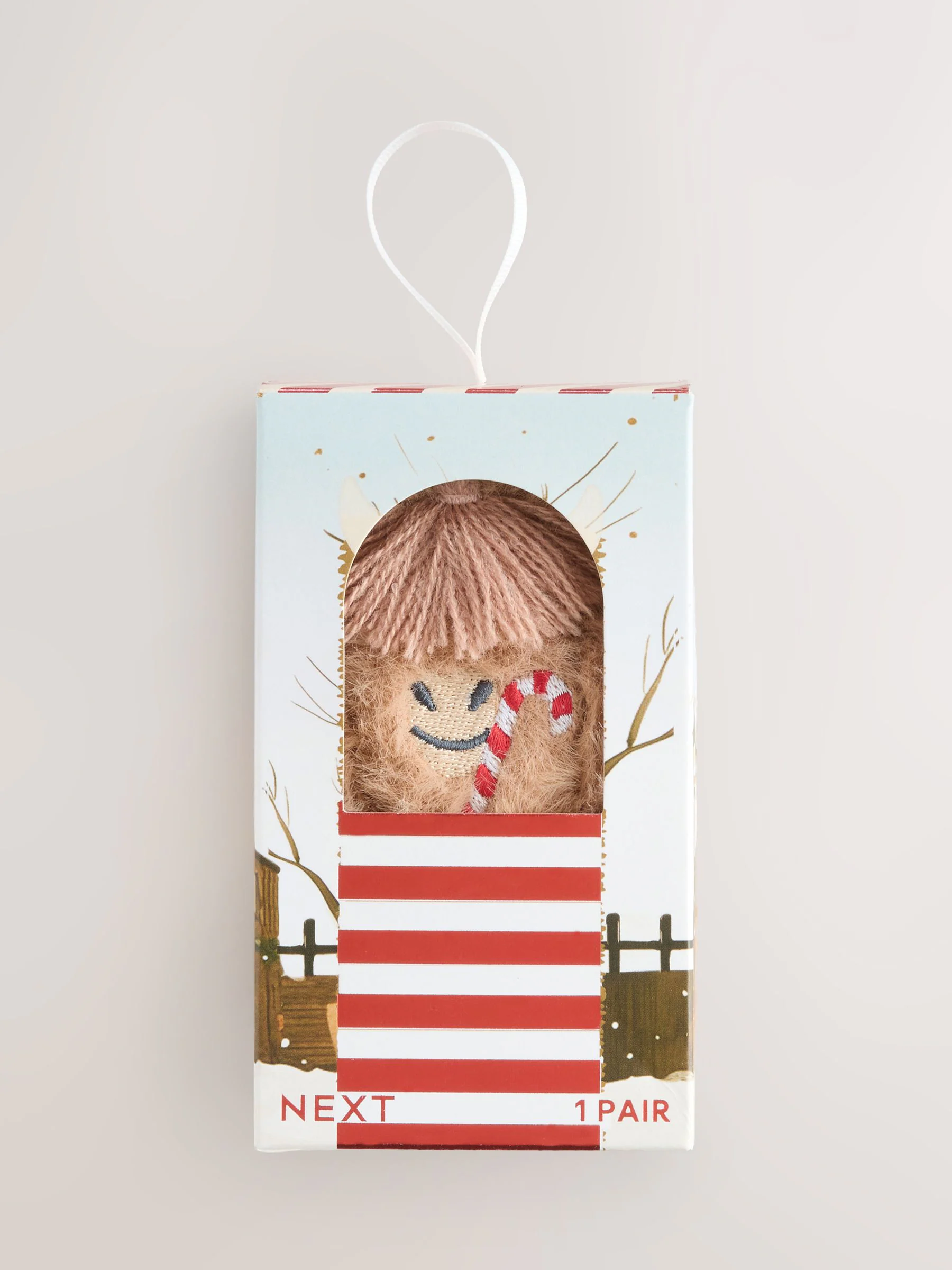 Hamish The Highland Cow - 1 paar behaaglijke enkelsokken in een geschenkdoos