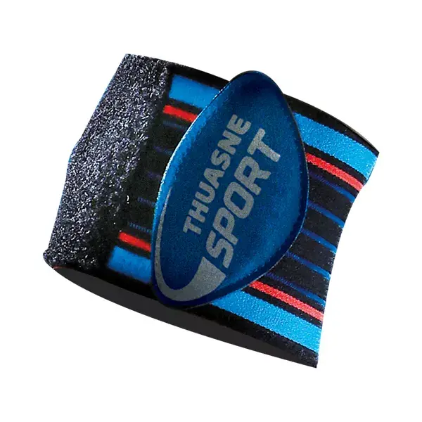 Pulseira esportiva Thuasne, preta, tamanho único.