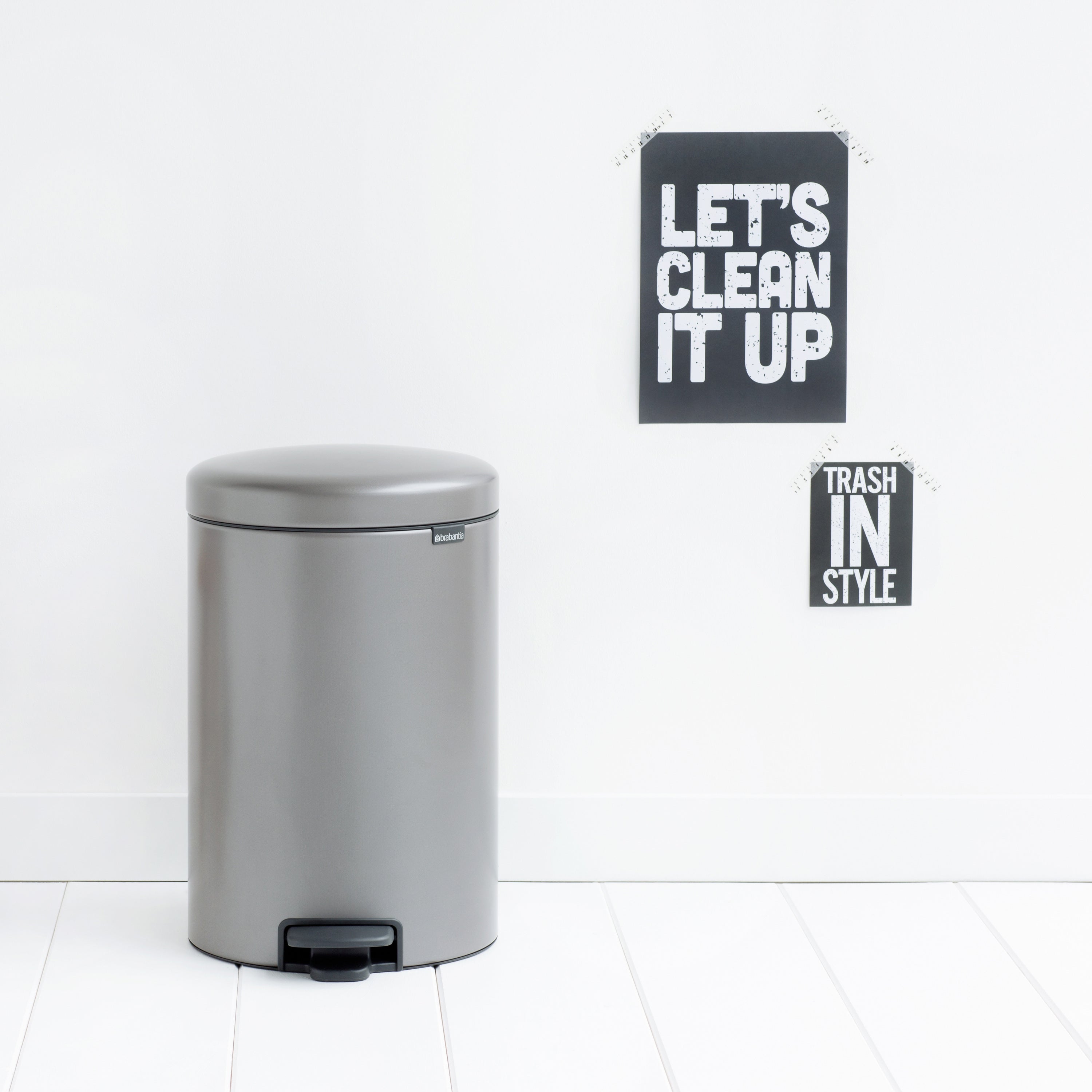 Brabantia NewIcon Pedaalemmer 20 L - Platinum