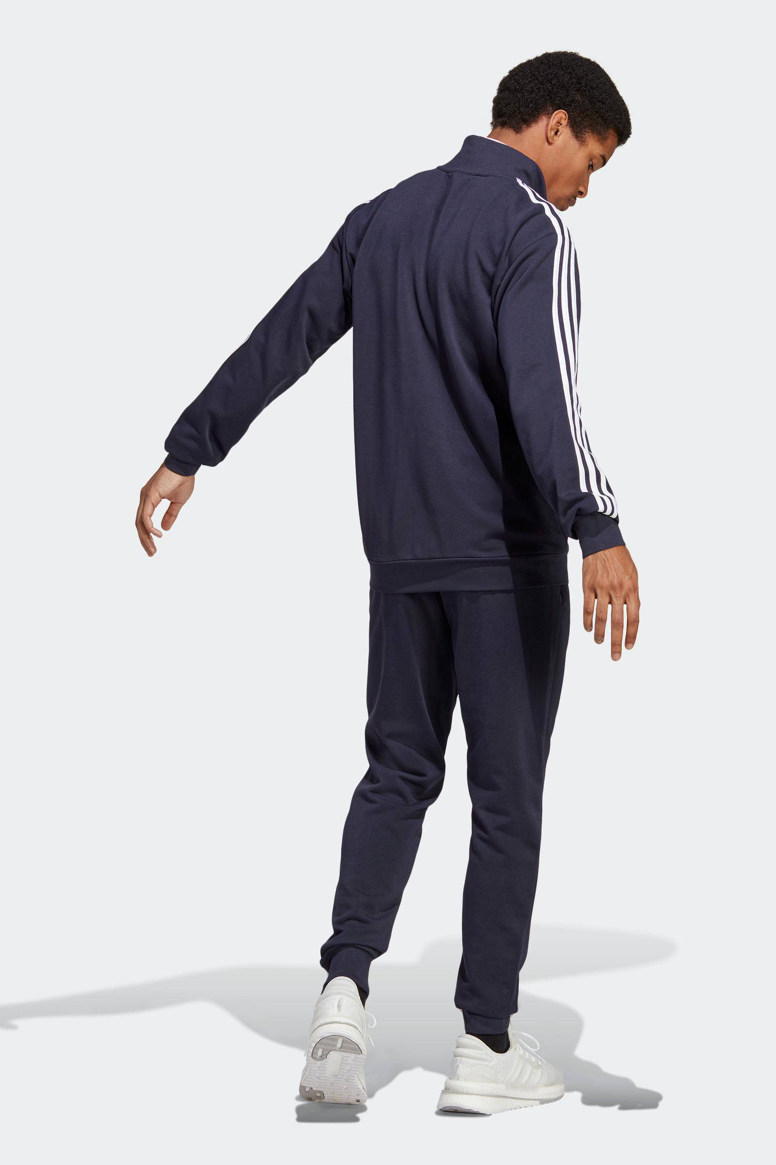 adidas trainingspak donkerblauw/wit