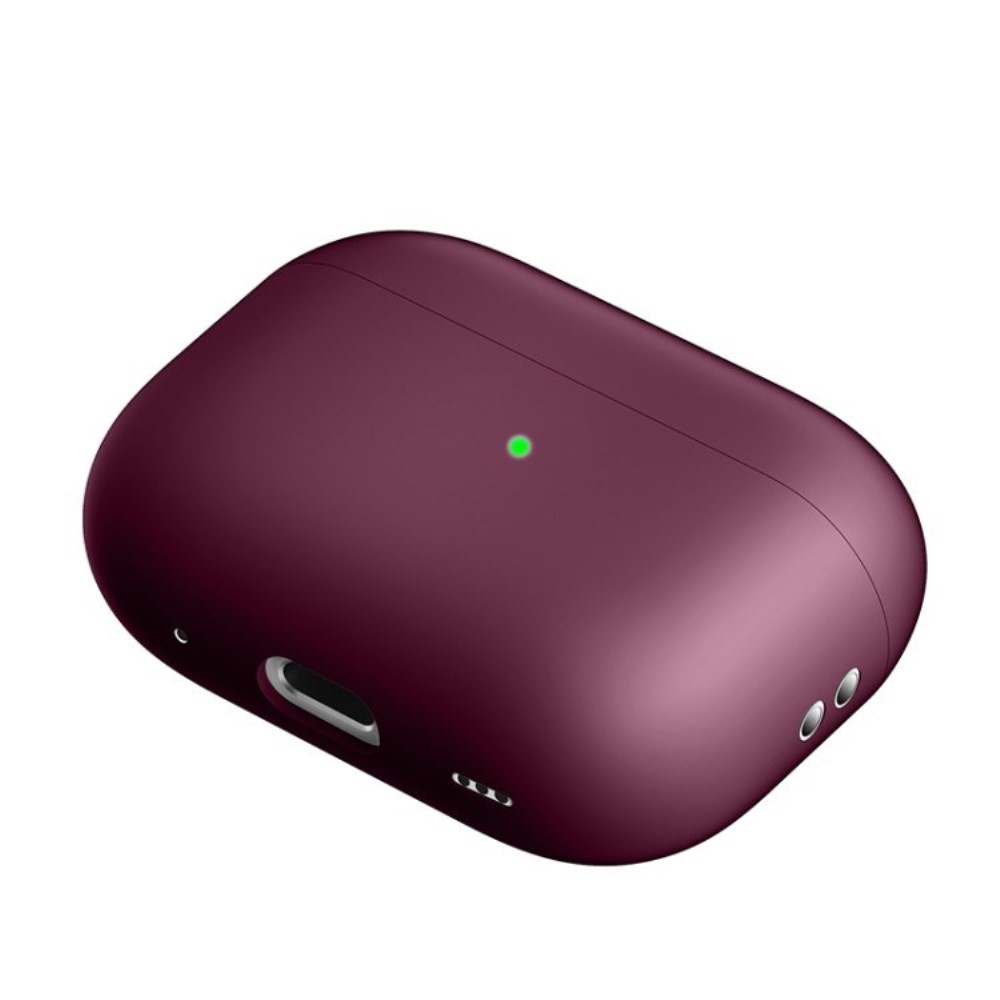 AirPods Pro 2 / AirPods Pro Silikon Case Schutzhülle Abdeckung - Weinrot (Matt)