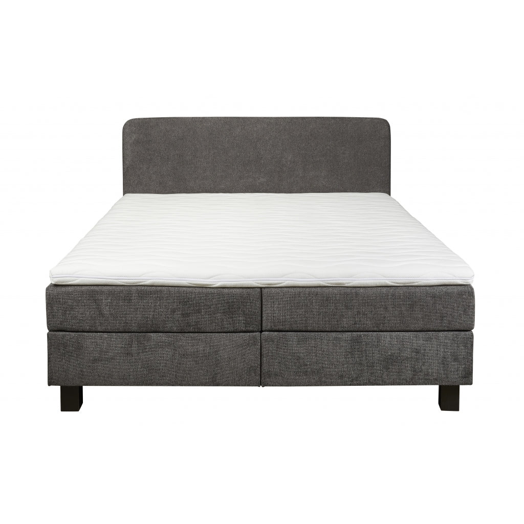 Boxspring Bilbao - Antraciet|Grijs|Zwart - Textiel
