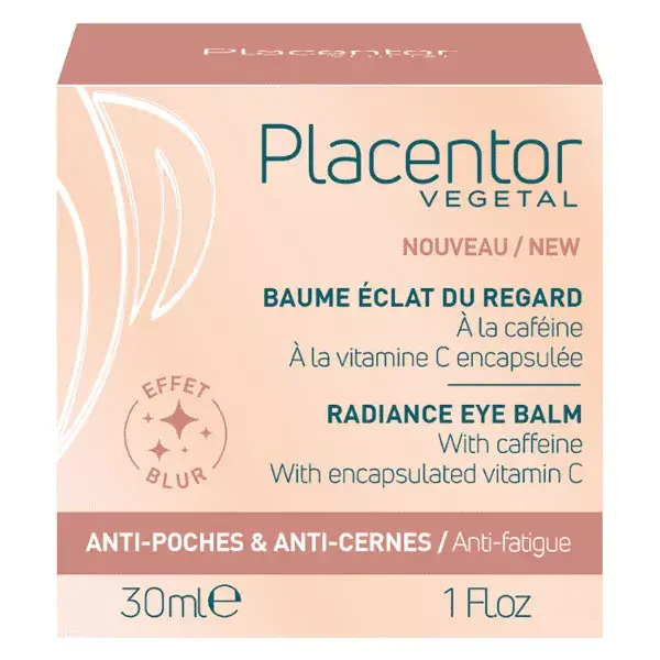 Bálsamo Clareador para Olhos Placentor, Anti-Inchaço, Anti-Olheiras, 30ml