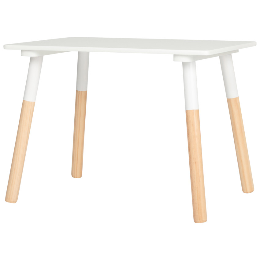 Table maternelle blanche