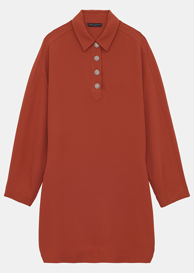 Robe Revamarron en crêpe