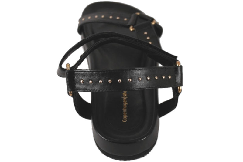 COPENHAGEN SHOES LIMBA SORT LET SANDAL I GLAT SKIND