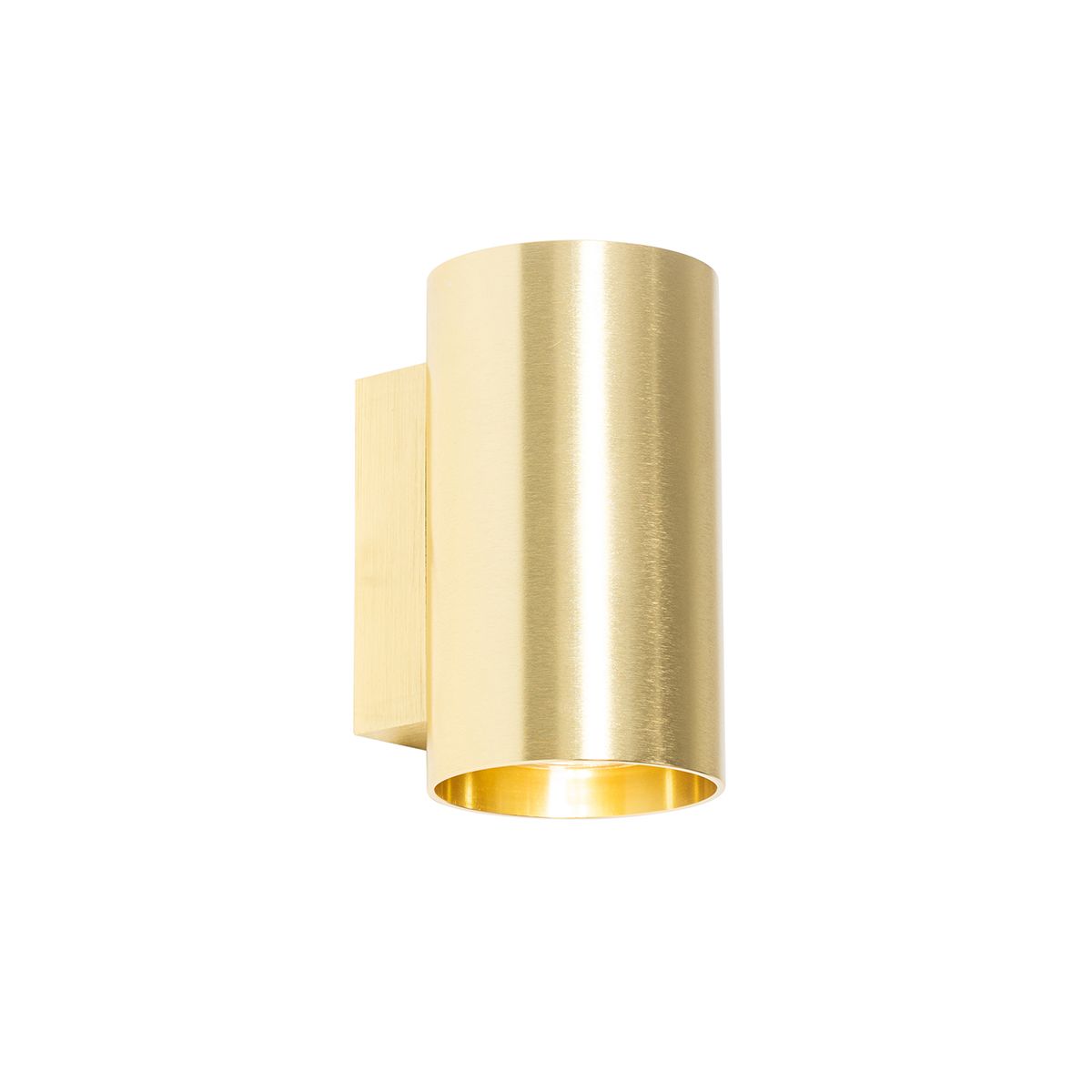 Smart wandlamp goud rond incl. 2 Wifi GU10 - Sandy