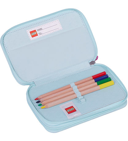 LEGO® Iconic Sparkle Federmäppchen m. Inhalt - Pink/Blau m. Prin