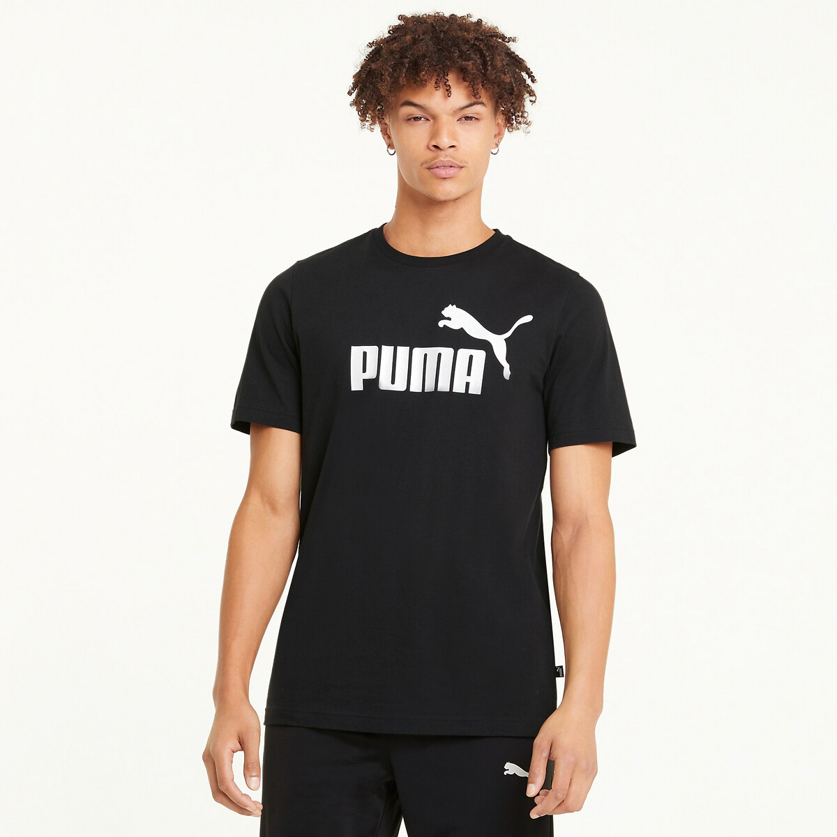 PUMA<br>Camiseta de manga curta com logo Essential grande