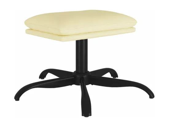 Repose-pied Crème 60x60x36 cm Similicuir