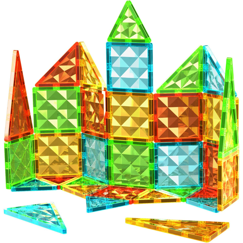 Køb Geomag Magnetic Tiles Gems 32 Pcs