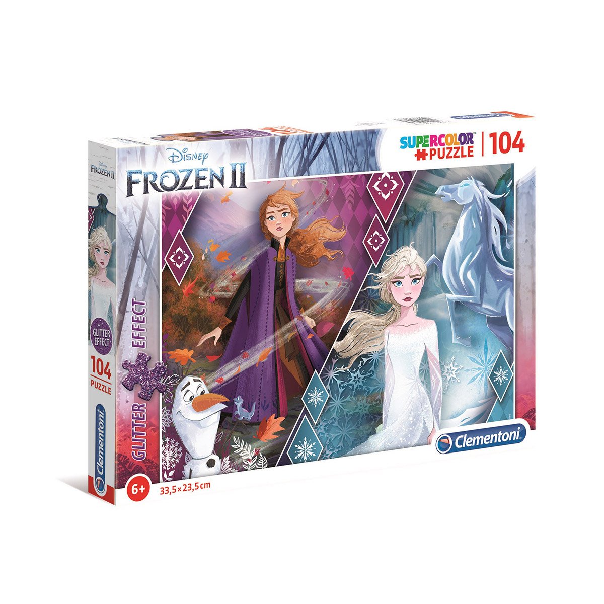 Puzzle Glitter 104 pièces La Reine des Neiges 2