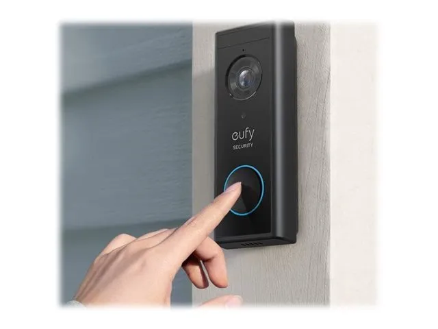 Eufy Security Video Doorbell - Dørklokkesæt - trådløs - Wi-Fi - 2.4 Ghz
