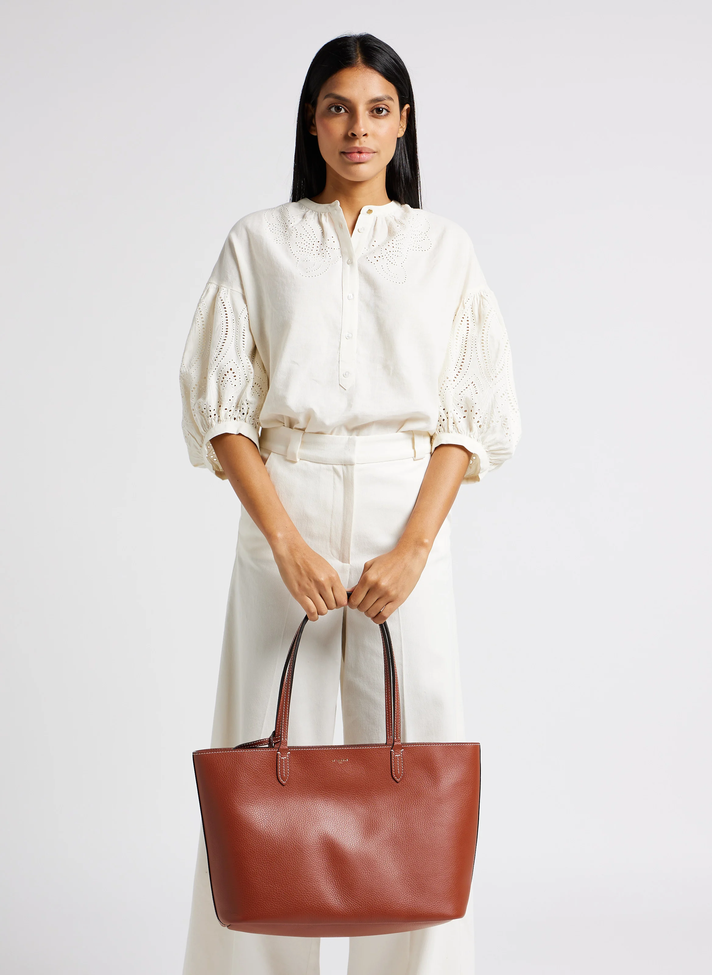 LOUISE - Sac porté épaule en cuir grainé | Multicolore