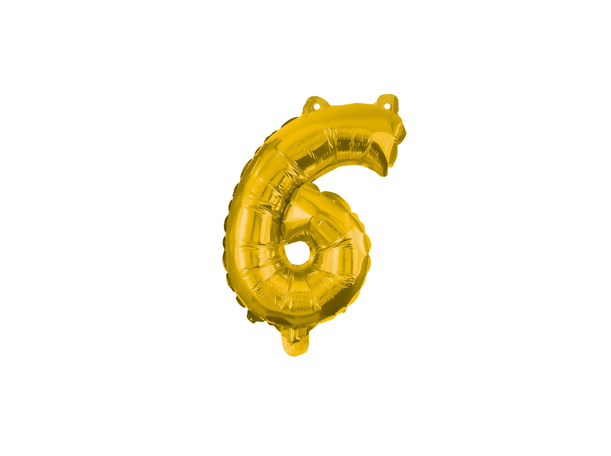 BALÃO FOIL Nº6 DOURADO 32CM
