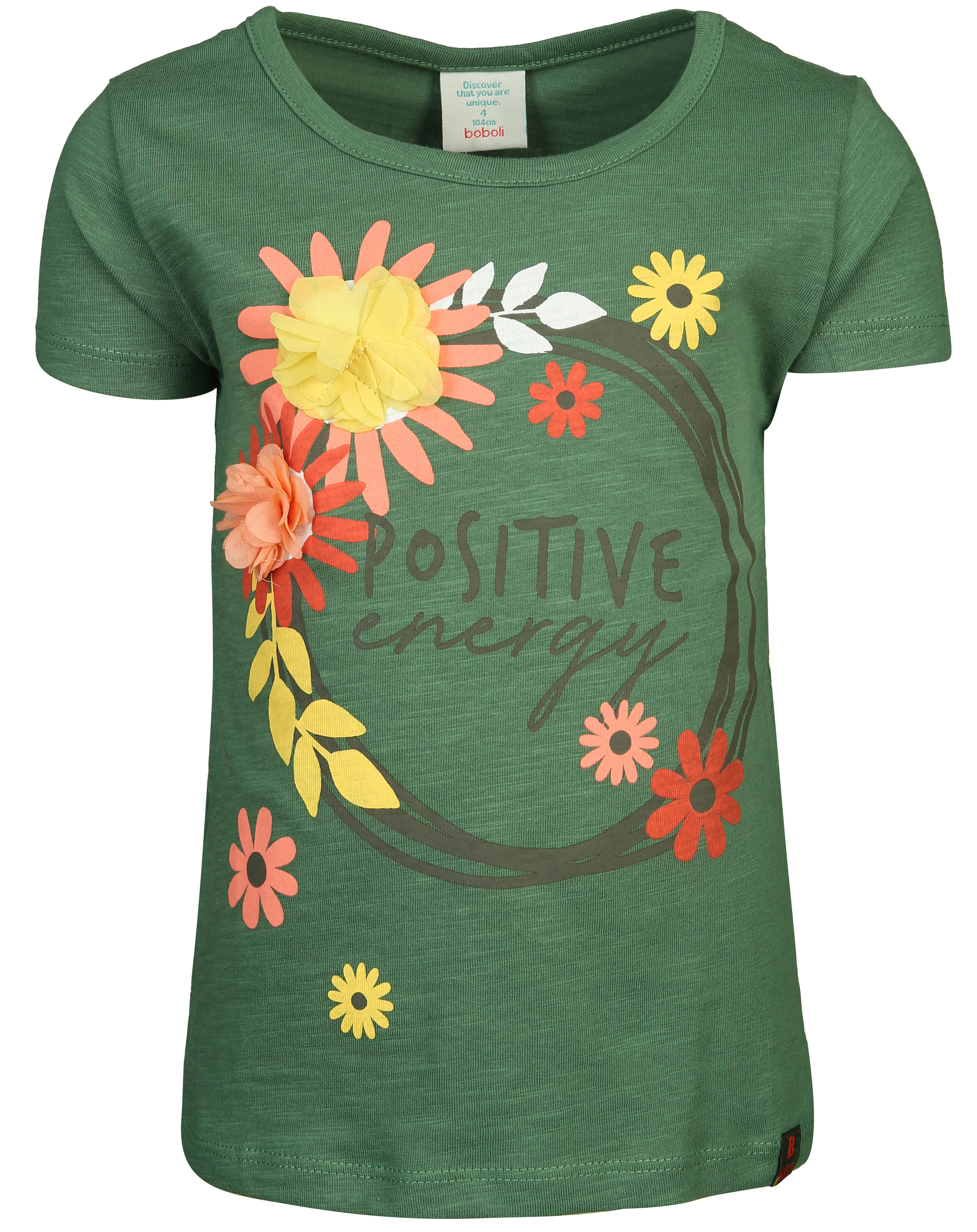 T-Shirt POSITIVE ENERGY in grün