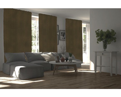 Gordijn met gordijnband Galdin geel 140x245 cm