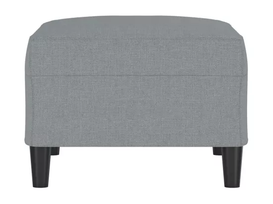 Repose-pied Gris clair 70x55x41 cm Tissu
