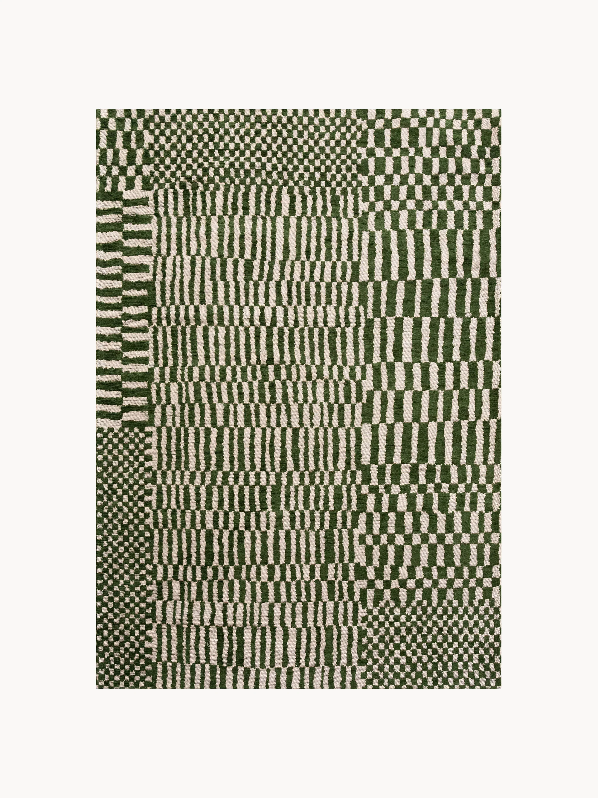 Wasbaar jacquard in- & outdoor vloerkleed Berber