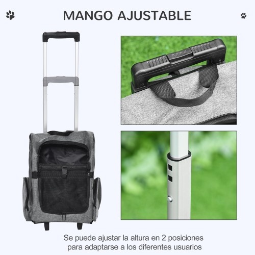 Mochila de viagem com rodas para animais de estimação