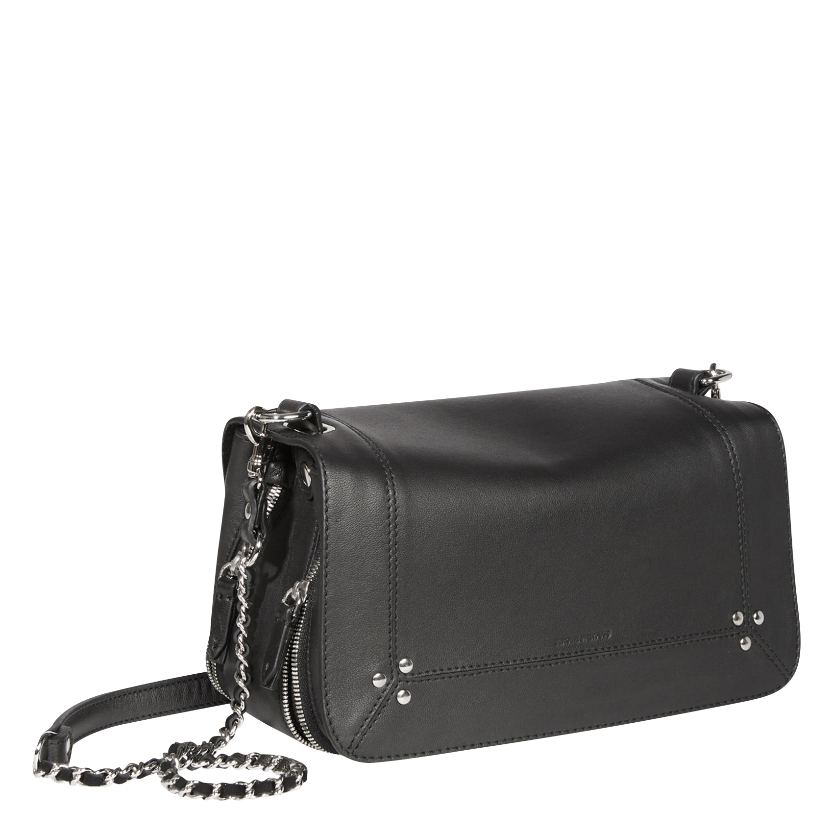 BOBI - Sac bandoulière en cuir | Noir