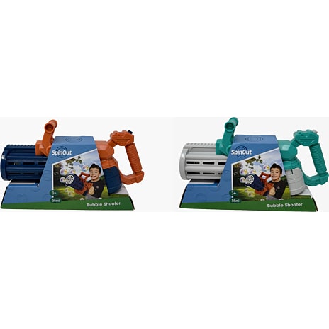 SpinOut Gatling sæbeboblepistol - assorteret