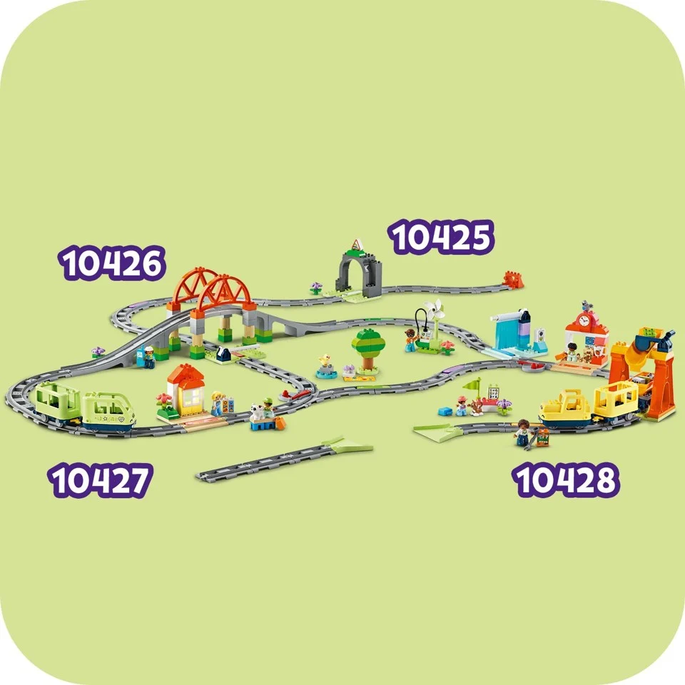 LEGO - DUPLO Town - Togbro og spor udvidelsessæt (10426)