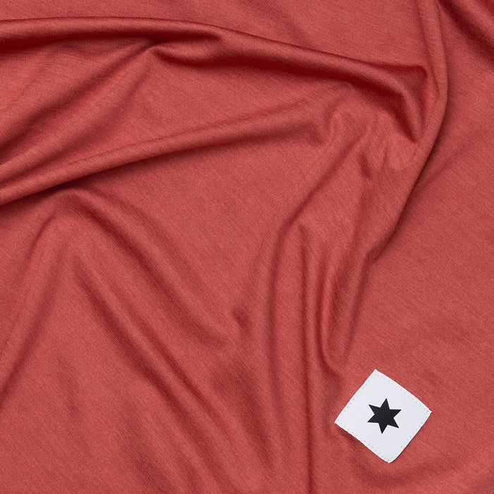 saysky logo pace t shirt dame red melange