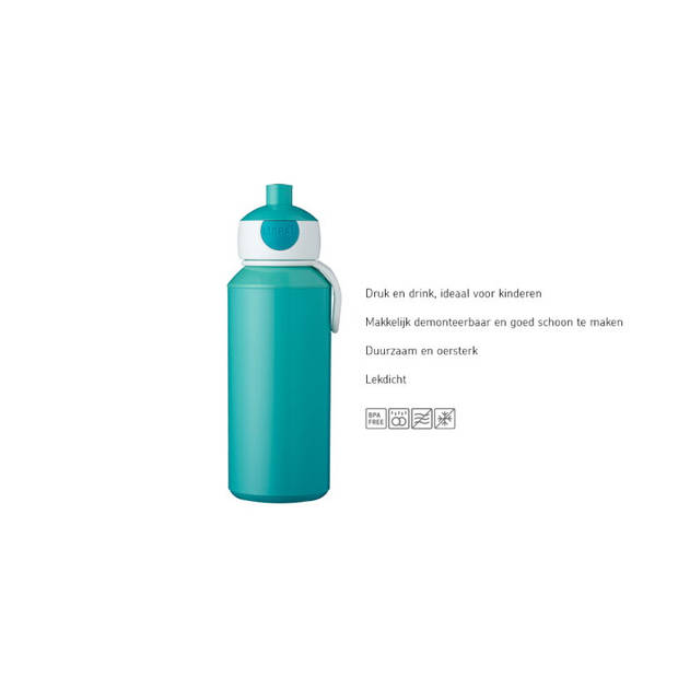 Mepal Drinkfles pop-up Campus 400 ml - Space