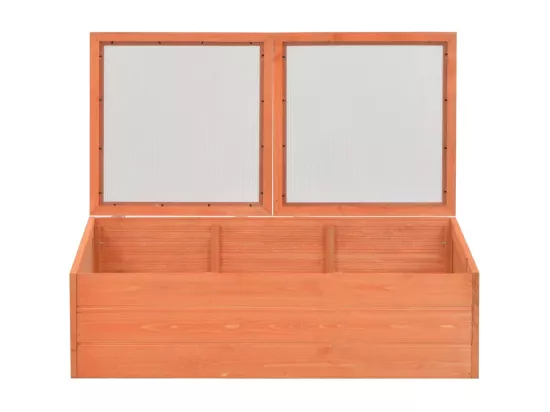 Serre tente abri plante bois marron 100 x 50 x 34 cm 02_0044650