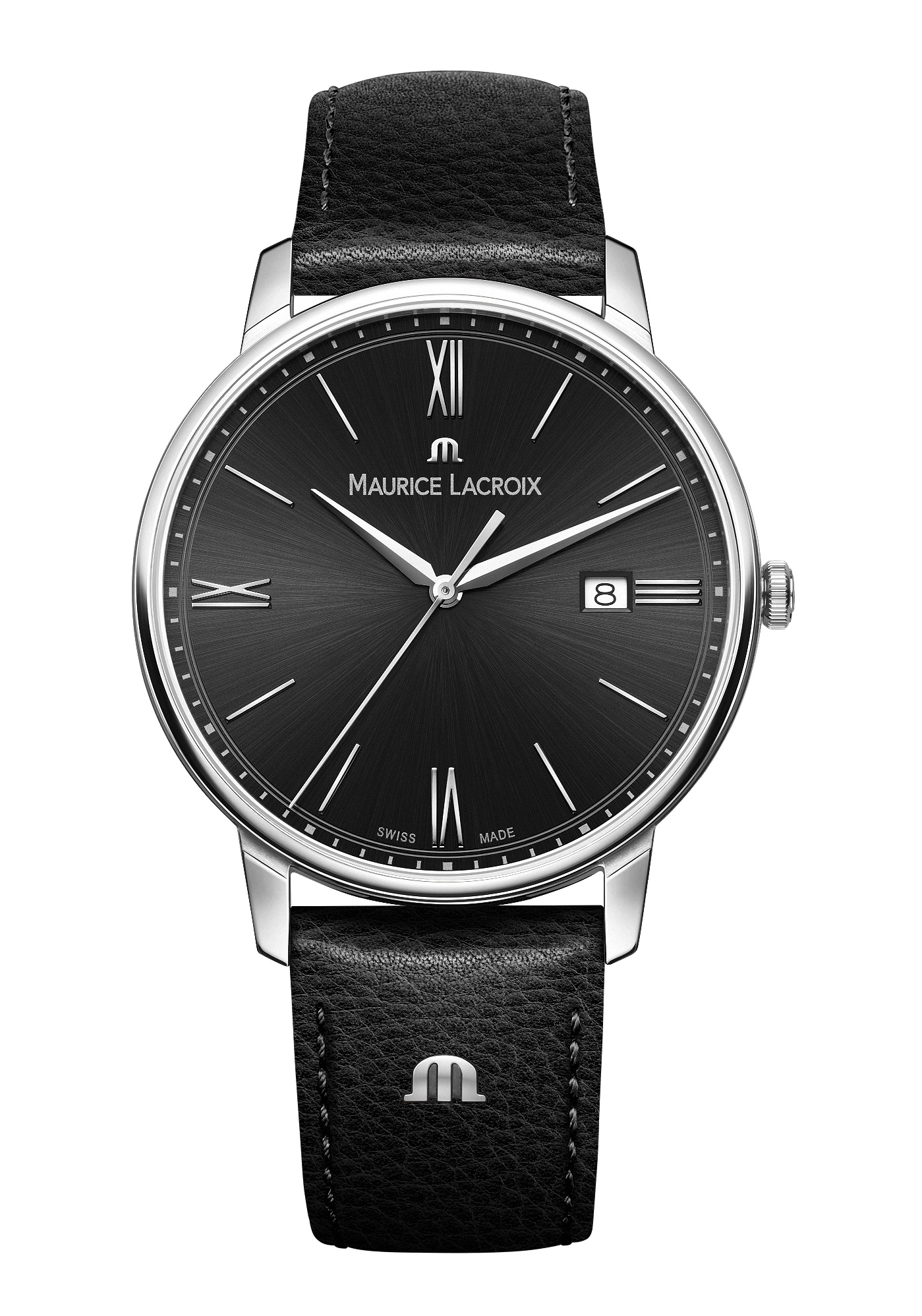 Maurice Lacroix Eliros Datum Herrenuhr Schwarz