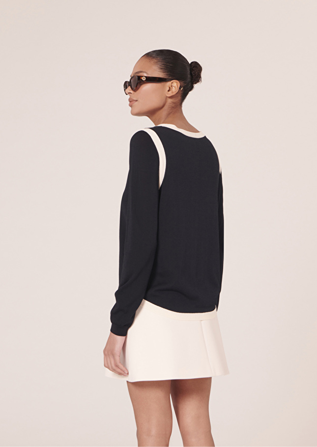Pull Ponamableu nuit en coton