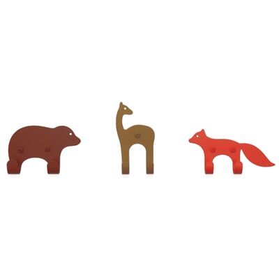 Wandhaken-Set Zoo, Forest
