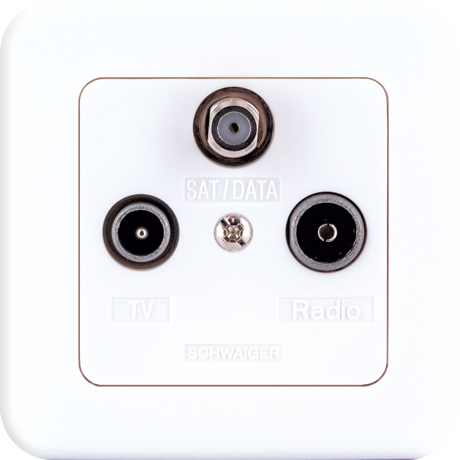Schwaiger satelliet, kabel of antenne opbouwdoos