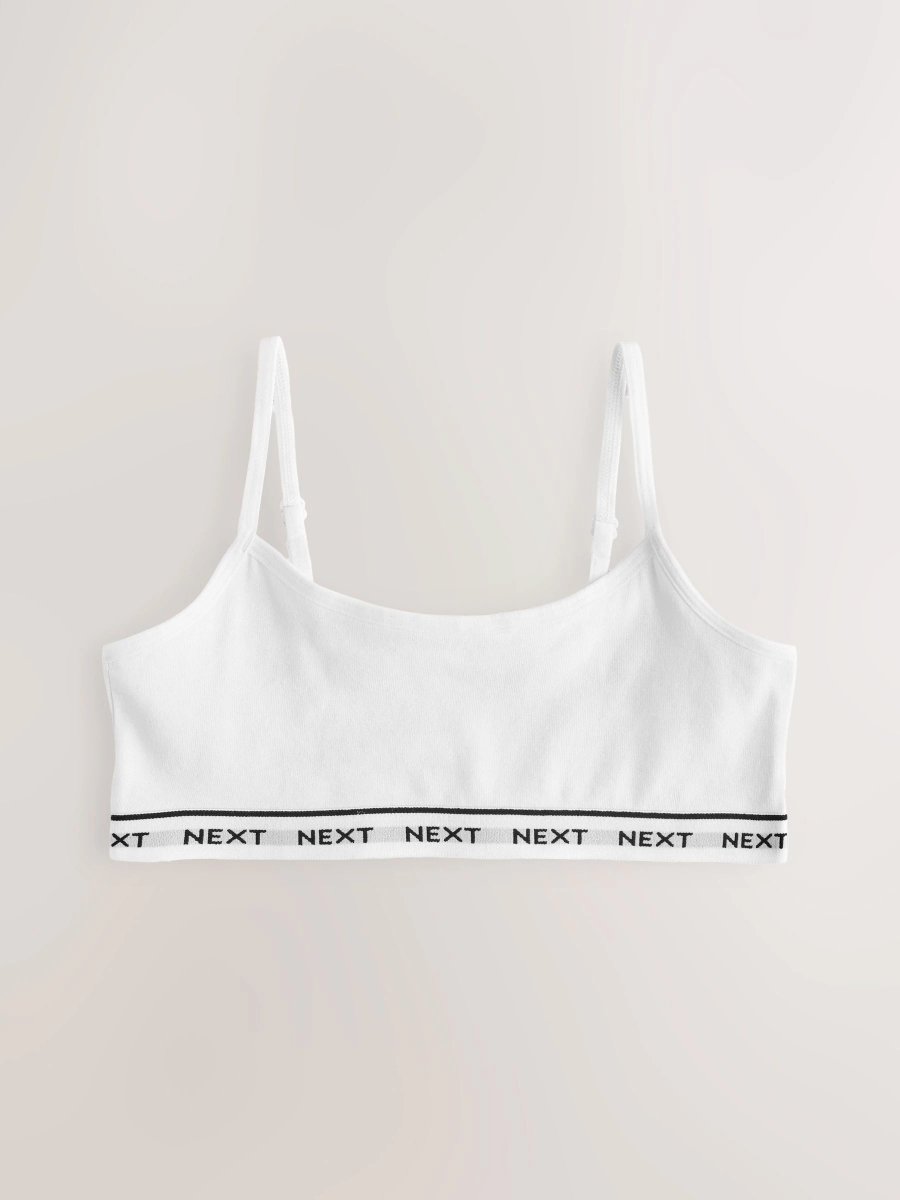 Grijs/zwart/wit - Set van 3 crop tops met bandjes (5 - 16 jr)